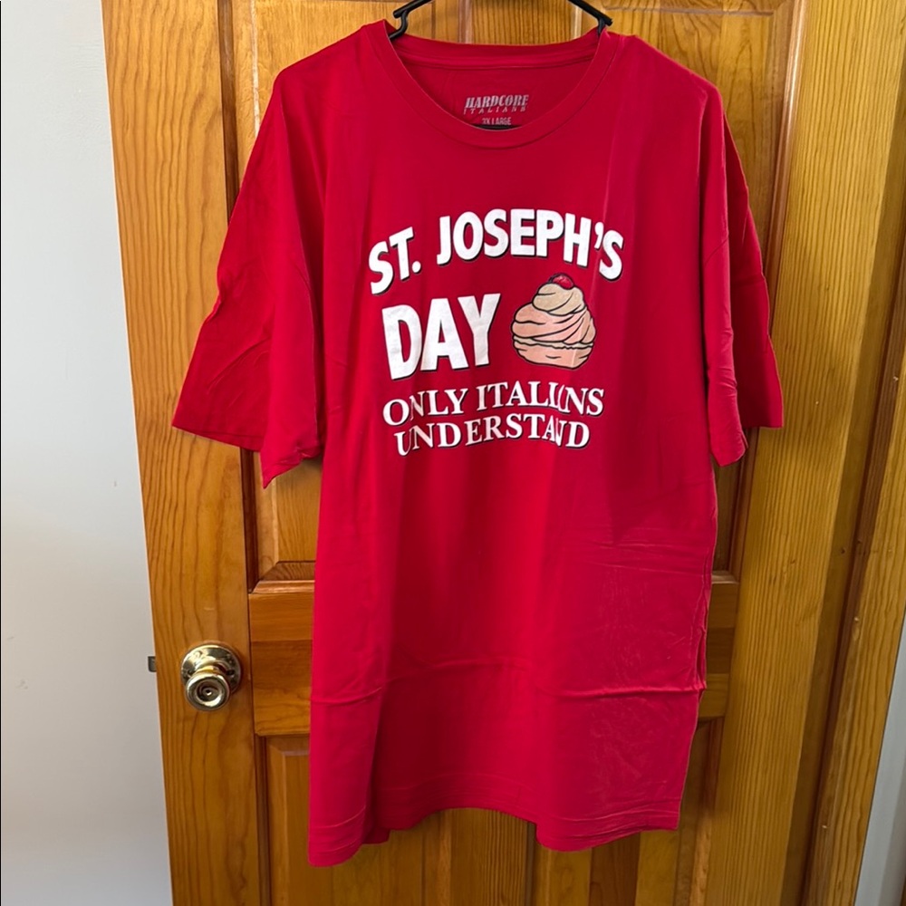 Red St. Joseph's Day Graphic T-Shirt